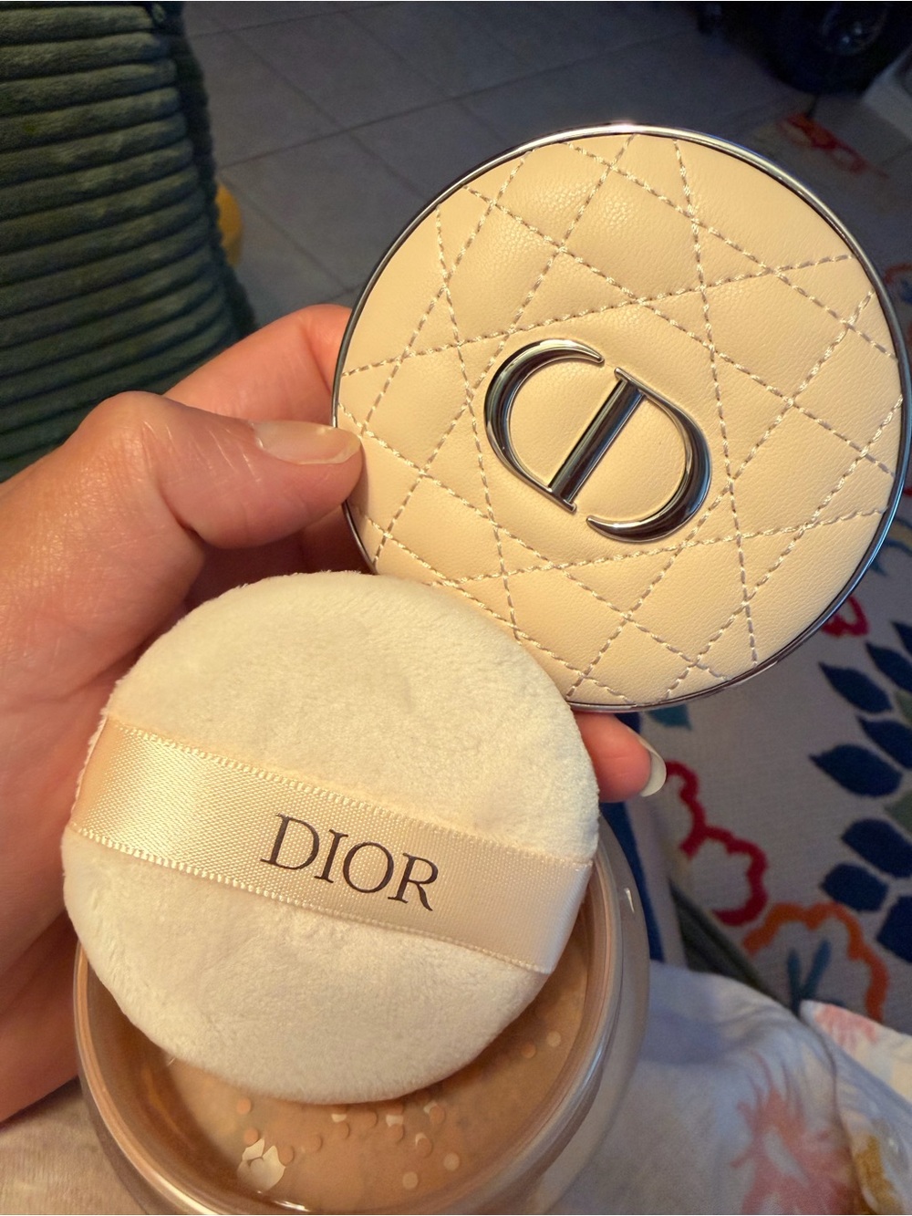 Dior Loose Setting Powder & Puff - Cream Beige